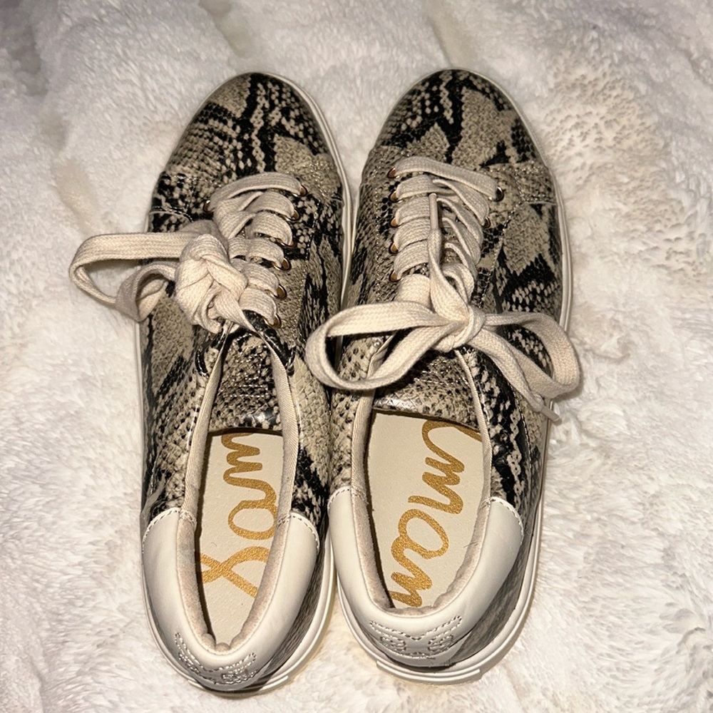 Sam Edelman Faux Snakeskin Sneakers size 9 Women’s